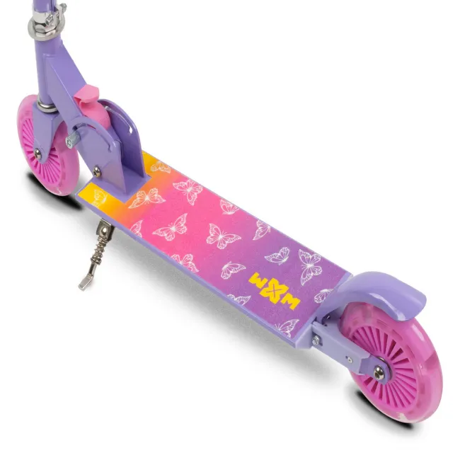 Trotineta Copii 2 Roti Kidwell Skipo Butterfly, Pliabila, Roti Led, Usoara 2 Kg, 3+ Ani, Pana La 50 Kg Pjbhsskig01