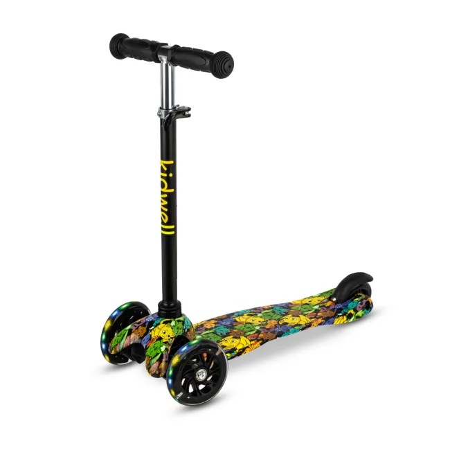 Trotineta Copii 3 Roti Kidwell Uno Orbital, Ultra Usoara 1.8 Kg, Roti Led, Reglabila, 3+ Ani Pjbhubauno02a5