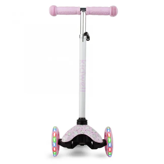 Trotineta Copii 3 Roti Kidwell Uno Puppy, Ultra Usoara 1.8 Kg, Roti Led, Reglabila, 3+ Ani Pjbhubauno02a4