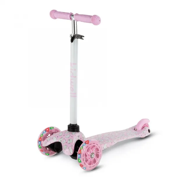 Trotineta Copii 3 Roti Kidwell Uno Puppy, Ultra Usoara 1.8 Kg, Roti Led, Reglabila, 3+ Ani Pjbhubauno02a4