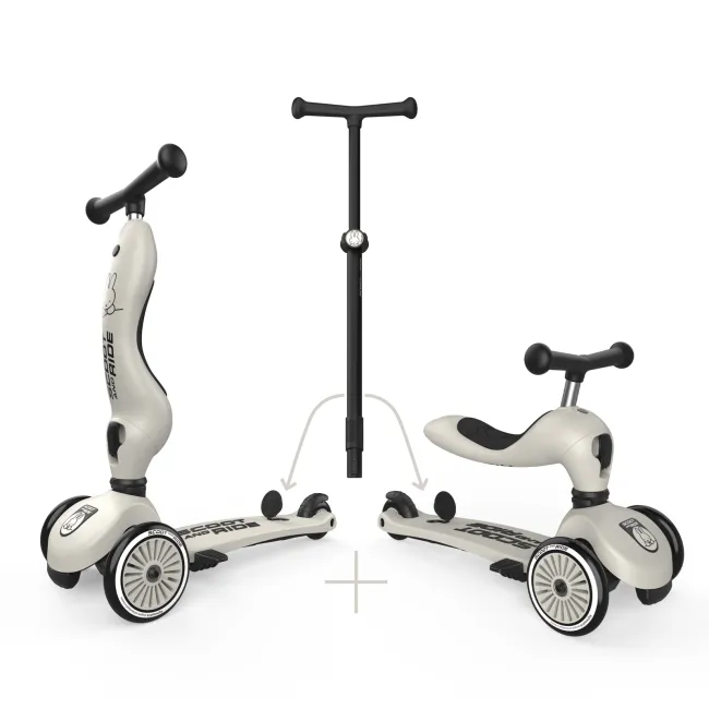 Trotineta Copii 3in1 Premium Scoot  Ride Highwaykick 1 Push And Go Miffy, Cu E Ezut E I Maner Pentru Parinte, Sistem Anti-rasturnare, 1,  5 Ani (max. 50 Kg) Pjb54155