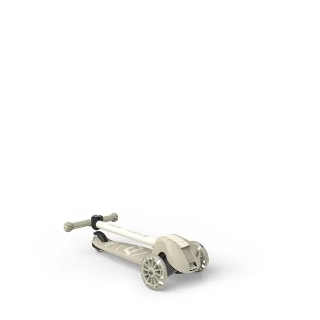 Trotineta Copii Pliabila, Reglabila, Roti Luminoase, Highwaykick 3s Led Ash, 3+ Ani, Pana La 50 Kg, Scoot  Ride Pjb00937