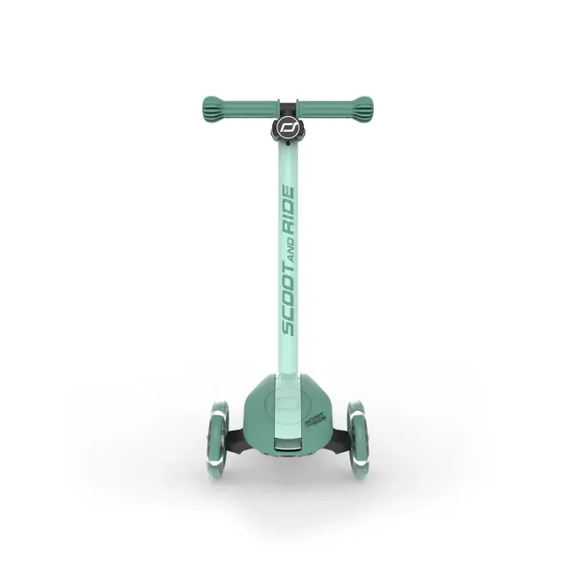 Trotineta Copii Pliabila, Reglabila, Roti Luminoase, Highwaykick 3s Led Forest, 3+ Ani, Pana La 50 Kg, Scoot  Ride Pjb00939