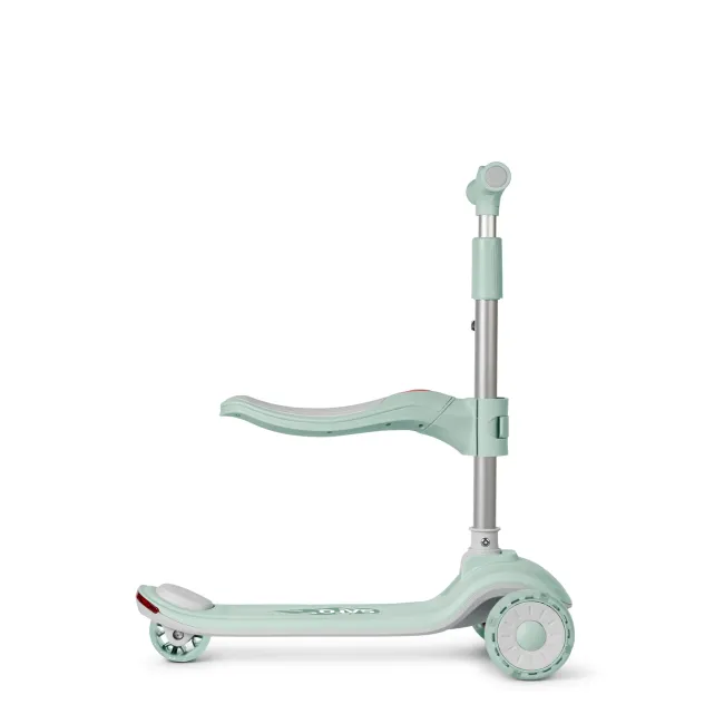 Trotineta Evolutiva 2 A N 1 Saro , &oelig;cool Rider,   Mint, 12 Luni+, Pliabila, Cu Scaunel, Bluetooth + Difuzor, Roti Led, Frana Spate, Max. 50 Kg Pjb89100