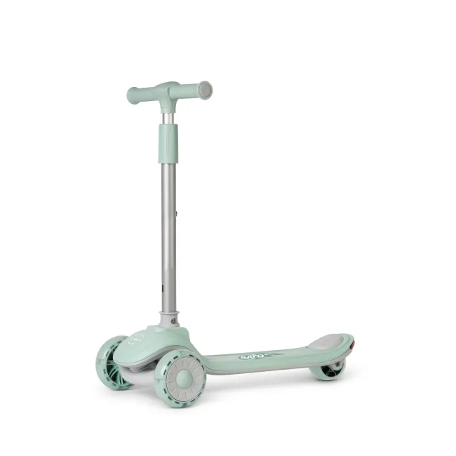 Trotineta Evolutiva 2 A N 1 Saro , &oelig;cool Rider,   Mint, 12 Luni+, Pliabila, Cu Scaunel, Bluetooth + Difuzor, Roti Led, Frana Spate, Max. 50 Kg Pjb89100