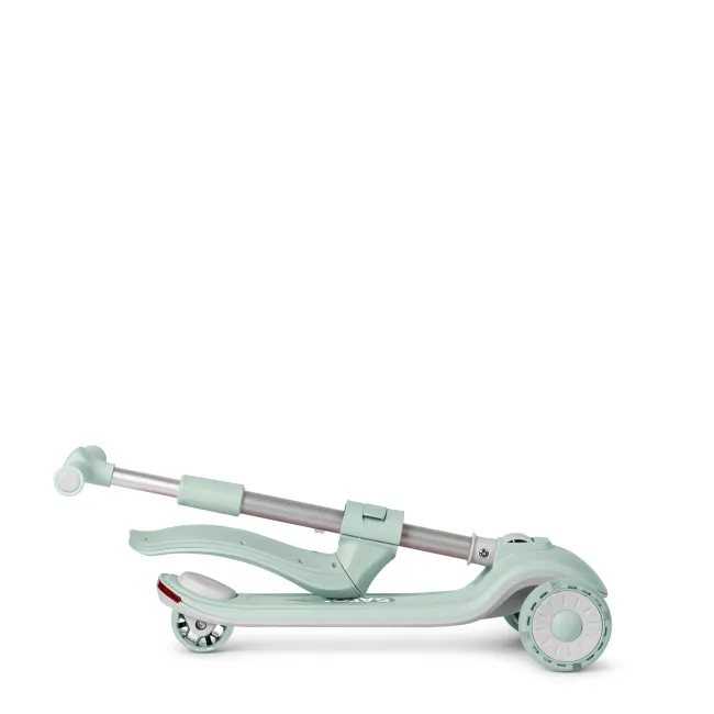 Trotineta Evolutiva 2 A N 1 Saro , &oelig;cool Rider,   Mint, 12 Luni+, Pliabila, Cu Scaunel, Bluetooth + Difuzor, Roti Led, Frana Spate, Max. 50 Kg Pjb89100