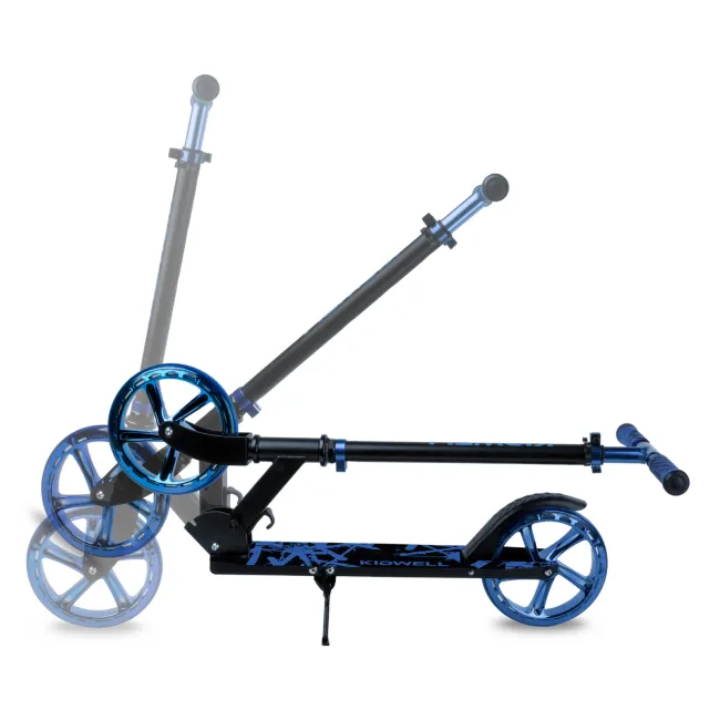 Trotineta Pliabila Kidwell Blast Blue, Roti Mari 200 Mm, Rulmenti Abec-7, Ultra Usoara 3.8 Kg, 100 Kg, 8+ Ani Pjbhuskbla01a1