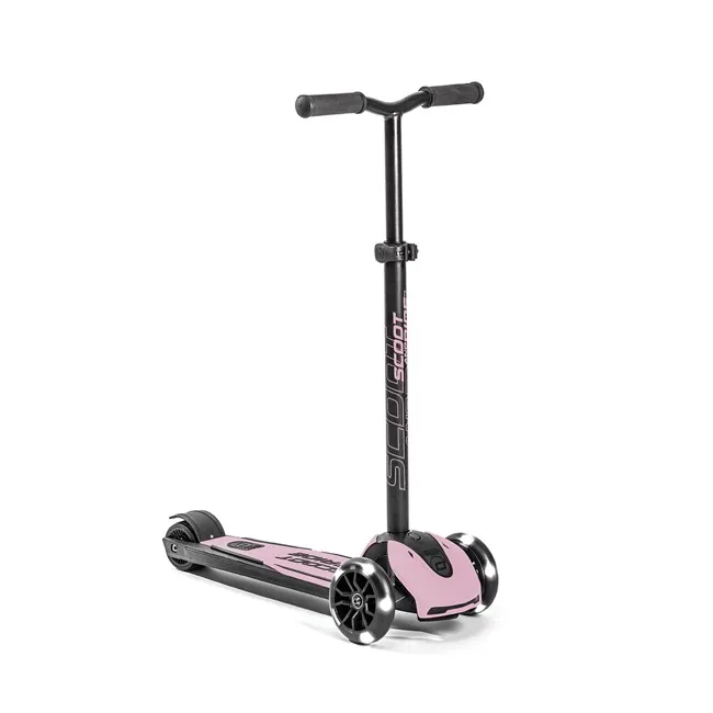 Trotineta Premium Copii Scoot  Ride Highwaykick 5 Led Rose ,   Reglabila, Roti Luminoase, 5 Ani+, Pana La 80 Kg Pjb00011
