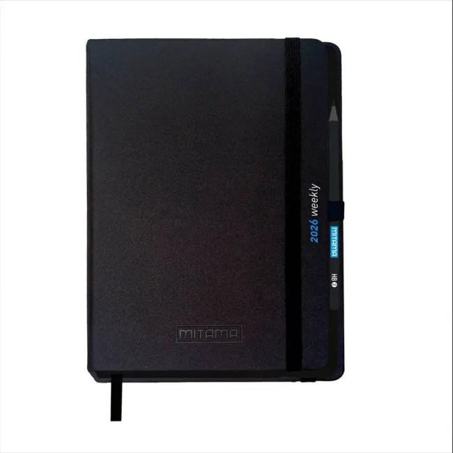 Agenda saptamanala Mitama, 18 luni, cu creion, 15 x 21 cm, diverse modele BPTCMI062693