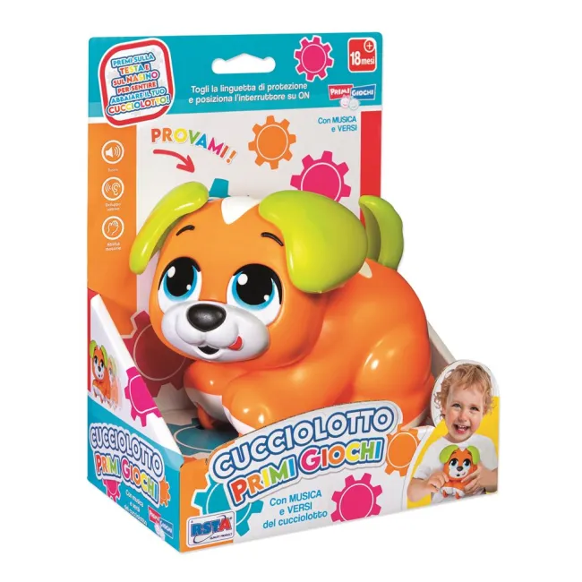 Catelus interactiv cu sunete, 18 luni, plastic, pentru bebelusi