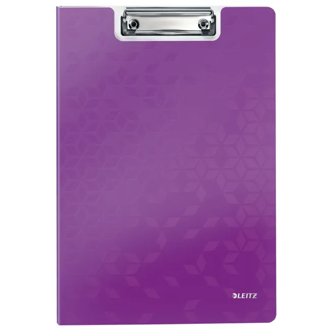 Clipboard Leitz WOW, dublu, polyfoam, A4, 100 coli, mov BPTCSL980056