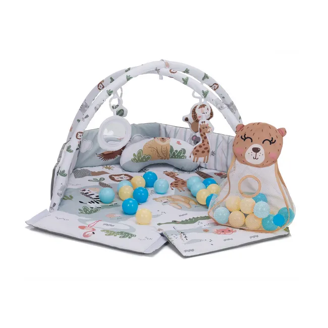 Covoras de joaca cu activitati, Wild life, 120 cm Fillikid