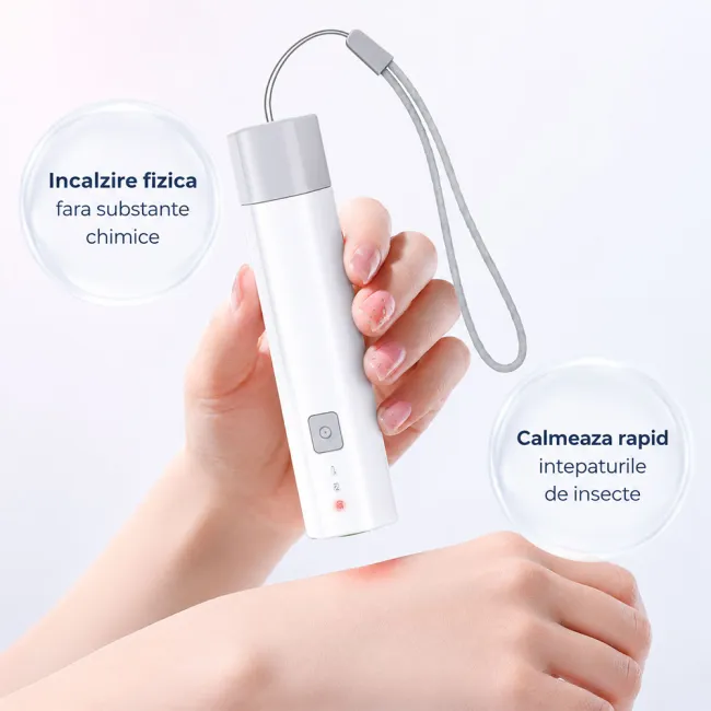 Dispozitiv intepaturi insecte Contec KT101, calmare eficienta prin caldura, fara ingrediente chimice, 6 niveluri de reglare a temperaturii, oprire temporizata, lumina noapte, snur BITContecKT101