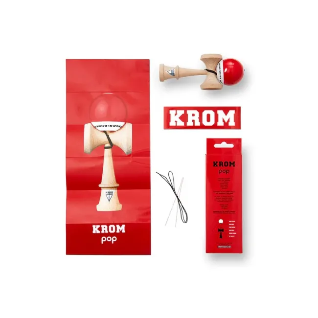 Joc de indemanare Kendama Krom originala - Rosu