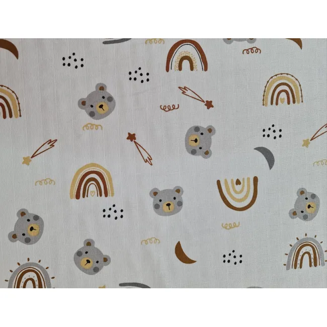 Lavete din muselina 4 buc,  40x40 cm, animale Kreis Design