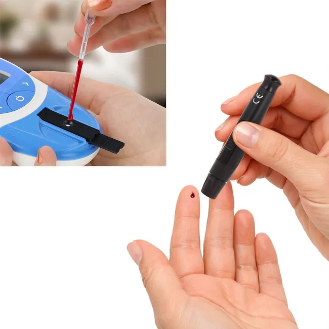 Lipidometru Novama Expert LPMS, analizor profil lipidic TC HDL LDL TG, memorie 1000 teste, 10 benzi testare cu calibrare, lancete sterile, dispozitiv de intepare, capilare, etui BITNovamaExpertLPMS