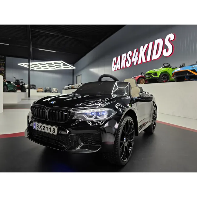 Mae Ina Electrica Bmw M5 24v Negru Metalic, Licenta Oficiala ,   Telecomanda 2.4g, Scaun Piele Pjbc4k118zwart-3519