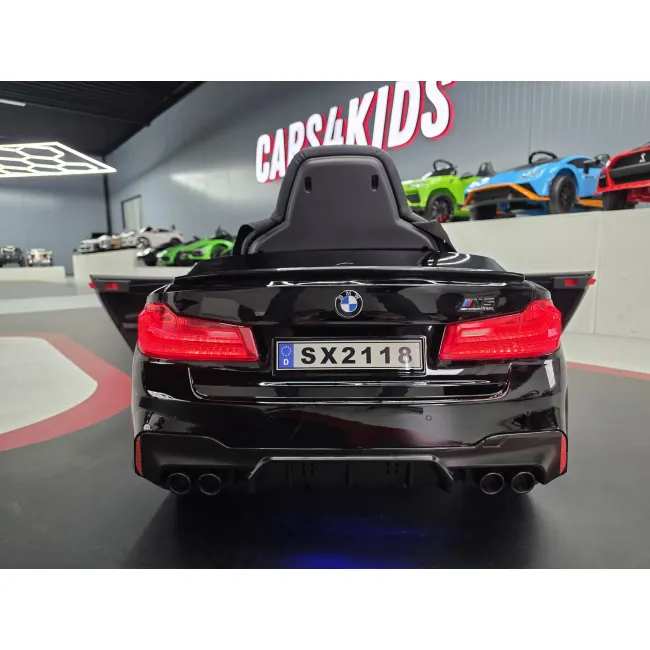 Mae Ina Electrica Bmw M5 24v Negru Metalic, Licenta Oficiala ,   Telecomanda 2.4g, Scaun Piele Pjbc4k118zwart-3519