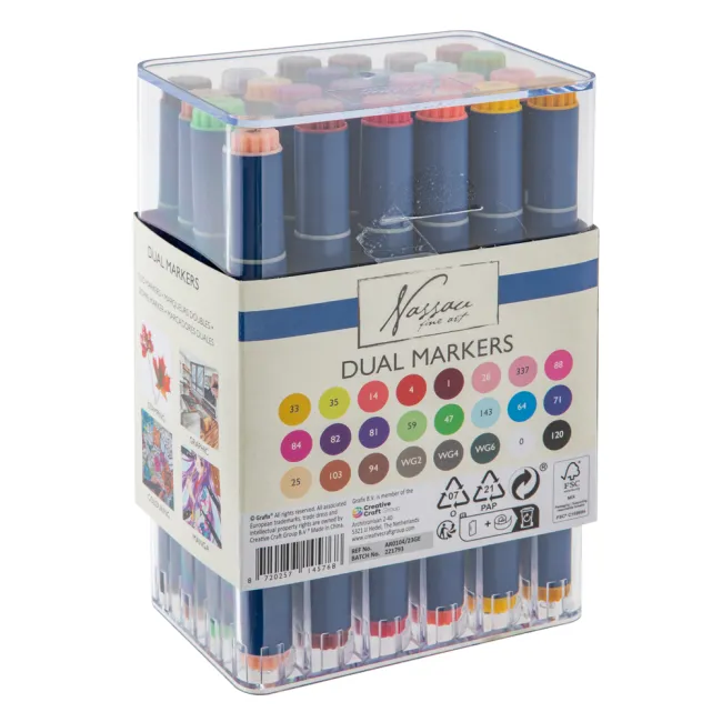 Markere Craft, 2 varfuri, 24 bucati/set BPTCJK145768