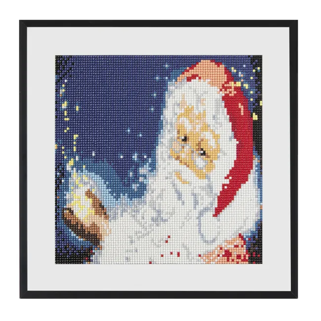 Pictura diamant, model Mos Craciun, 30x30 cm BPTCJK102733
