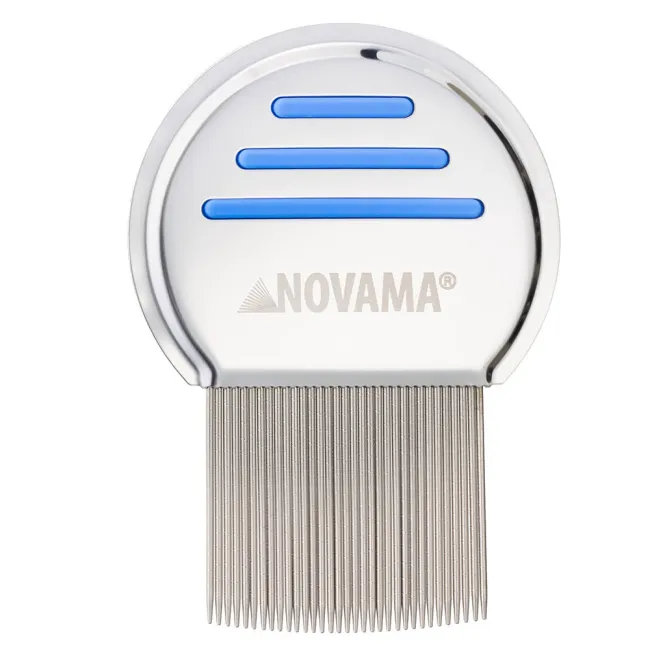 Pieptene Novama Licer pentru indepartarea paduchilor si a lindinilor, din otel inoxidabil, dinti lungi, 50 x 50 mm BITNovamaLicer