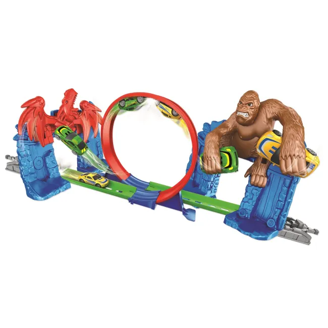 Pista de viteza RS Toys Monster vs Gorilla, circuit 140cm