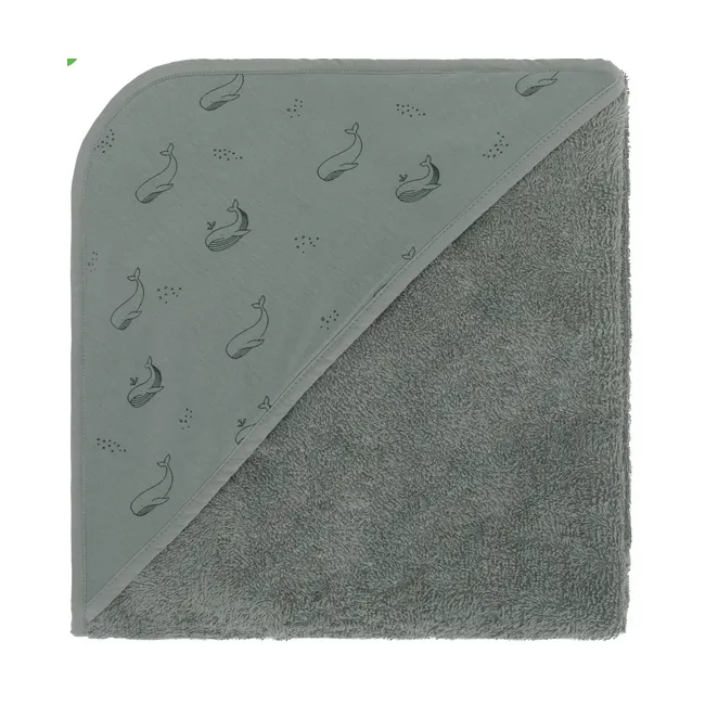 Prosop cu capison Whale green 75x75 cm. Fillikid