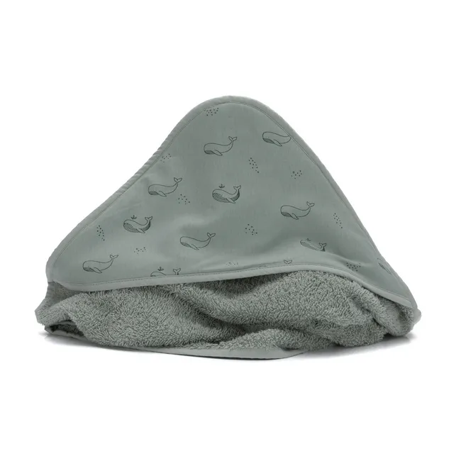 Prosop cu capison Whale green 75x75 cm. Fillikid