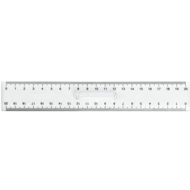 Rigla plastic transparent 20 cm BPTCEV000005