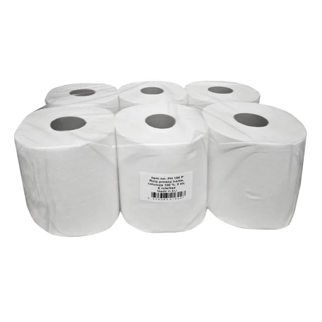 Rola prosop celuloza alba, 2 straturi, 23 x 21 cm, 600 portii, 150 m, 6 role/bax BPTCLC705707