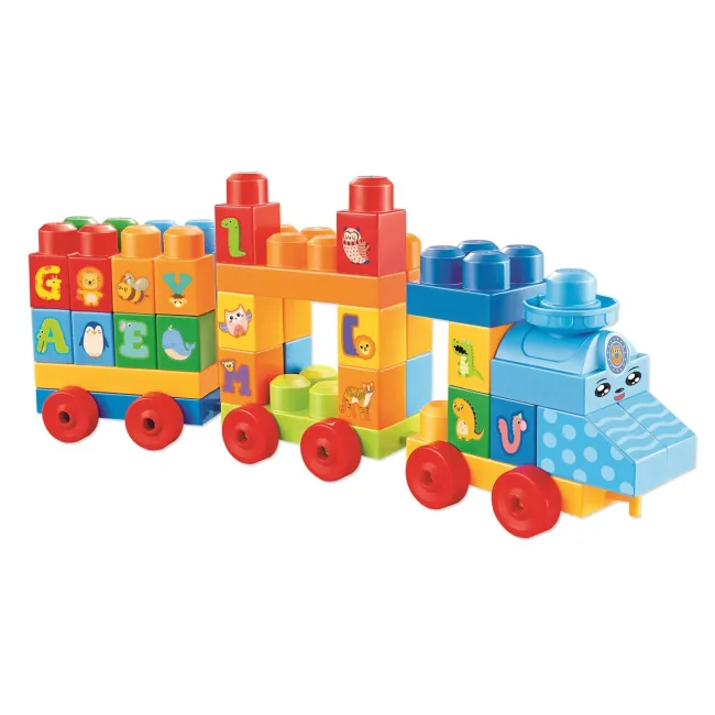 Set de joaca trenulet Maxi RS Toys, 56 piese