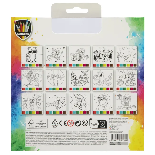 Set pictura Creative Craft, 15 planse, 20x20, culori incluse BPTCJK150089