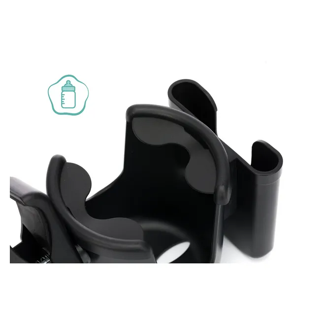 Suport de pahar si telefon pentru carucioare, black Fillikid