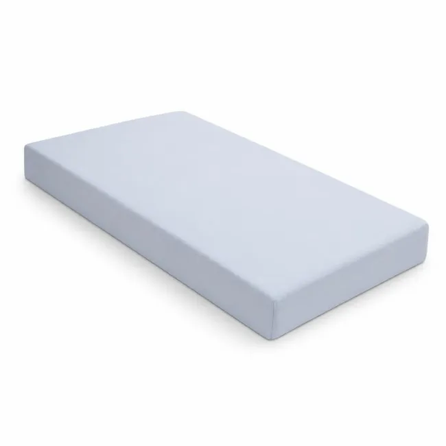 Saltea SafeNest HR Deluxe 180/80/6 cm pentru paturi, cu husa bumbac bleu uni - ASC6427968021771