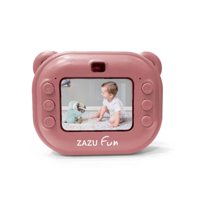 Aparat foto digital pentru copii ZAZU fun Instant Print Roz TNAZA-INSTANTCAMERA-03