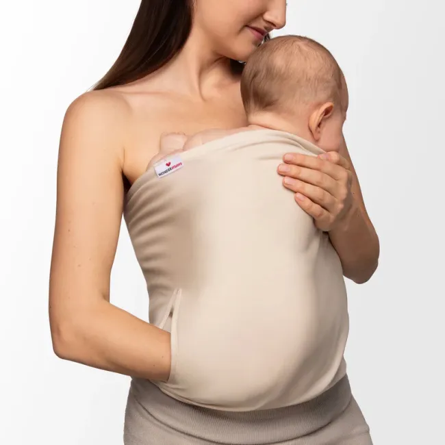 Banda Textila pentru Contact Skin to Skin  Wondermom Bej TNA25111