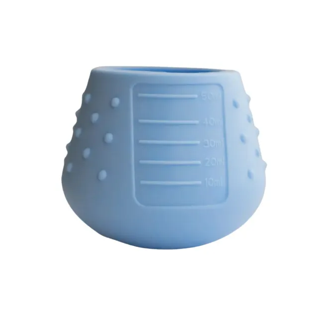 Canita din silicon - fleur de jardin (albastru)