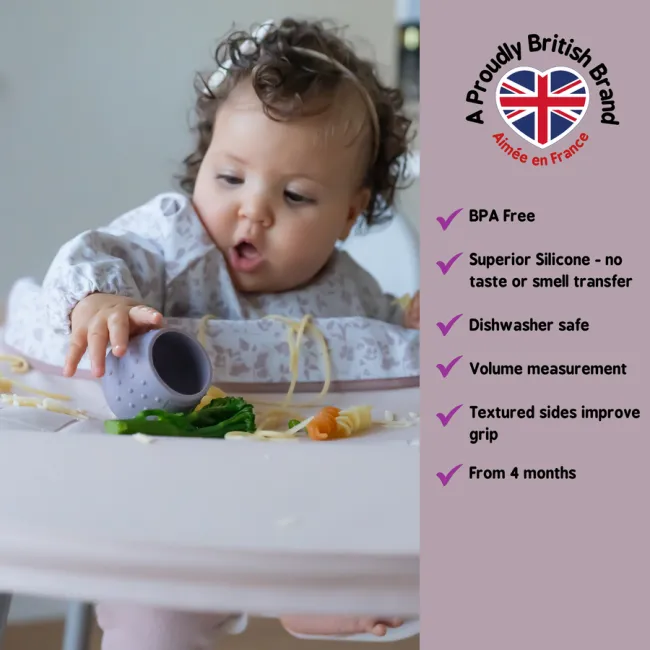 Canita din silicon - fleur de jardin (sand/mauve)