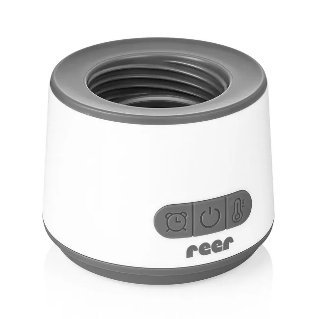 Incalzitor portabil biberoane si alimente pentru bebelusi, 4 trepte temperatura 37-50&deg;C, acumulator cu incarcare USB-C, 3 adaptoare biberon incluse, afisaj temperatura, timer cu oprire automata, independent de priza, Reer Heat2Go 33060