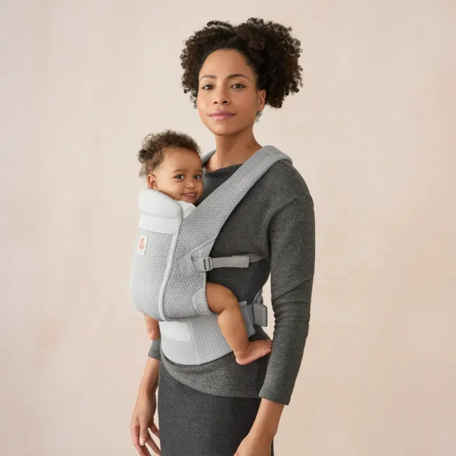 Marsupiu Omni Lite Mesh, Ergobaby, Pearl Grey TNABCOLTEPRLGRY