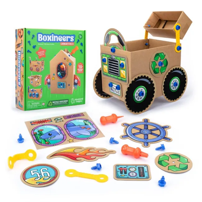Set de creatie boxineers&trade; - vehicule din carton