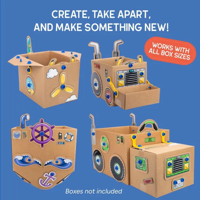 Set de creatie boxineers&trade; - vehicule din carton