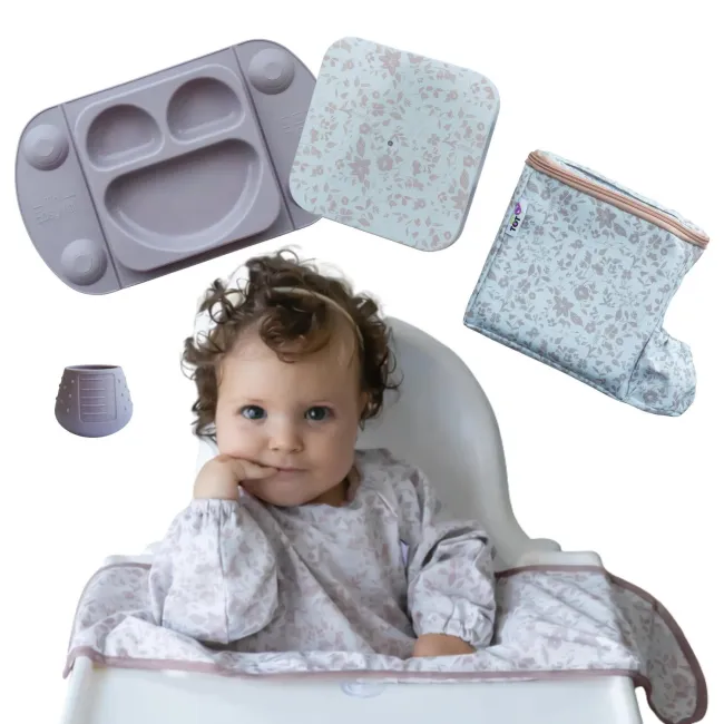 Set premium diversificare - fleur jardin (sand/mauve)