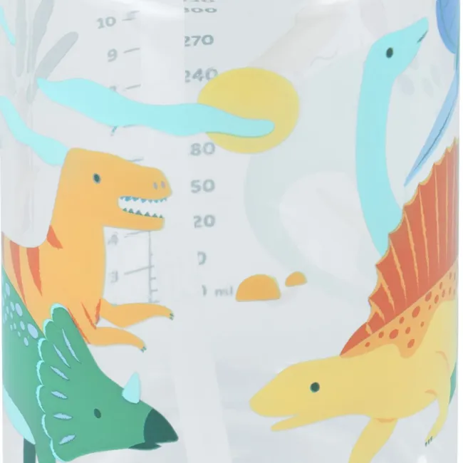 Sticla Tranzitie cu Pai, din Tritan, Miniland Kiddie Dinosaur TNA89620