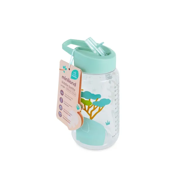 Sticla Tranzitie cu Pai, din Tritan, Miniland Kiddie Jungle TNA89622