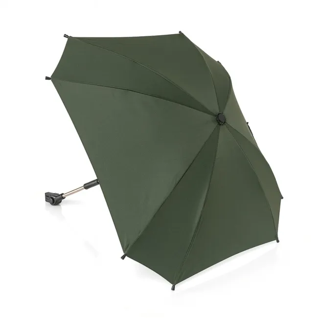 Umbrela parasolar carucior copii, protectie UV 80+, forma patrata 80 cm, reglabila 180&deg;, prindere universala anti-alunecare, verde, Reer ShineSafe 84283