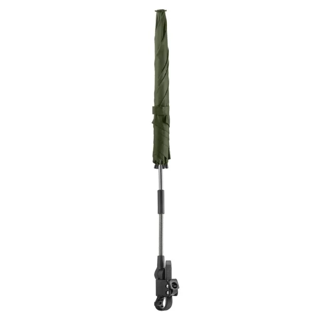 Umbrela parasolar carucior copii, protectie UV 80+, forma patrata 80 cm, reglabila 180&deg;, prindere universala anti-alunecare, verde, Reer ShineSafe 84283