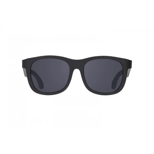Babiators, Ochelari de soare pentru copii ultraflexibili, Classic Navigator: Jet Black   Lentile fumurii