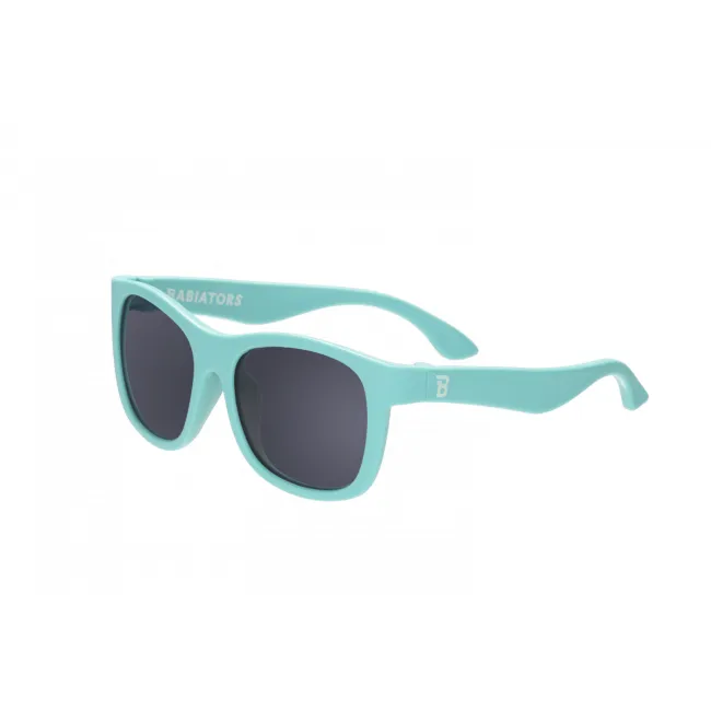 Babiators, Ochelari de soare pentru copii ultraflexibili, Classic Navigator: Turquoise Tide   Lentile fumurii