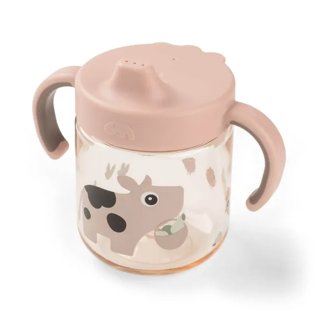 Cana cu cioc si 2 manere Done by Deer Tiny Farm Roz Pudra